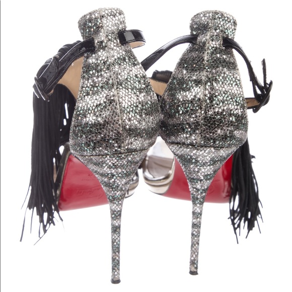 CHRISTIAN LOUBOUTIN Cassanovella Fringe Sandals